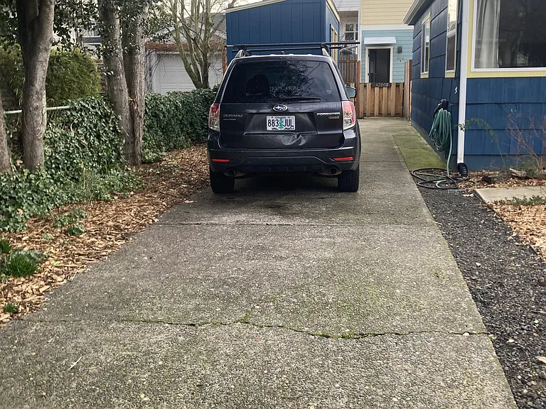 Off street parking with EV charging