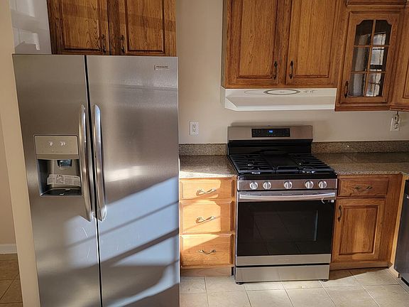 Kitchen with marble floor