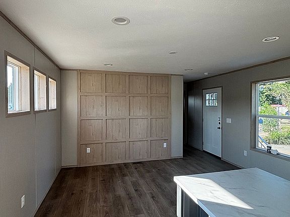 Accent wall in living area