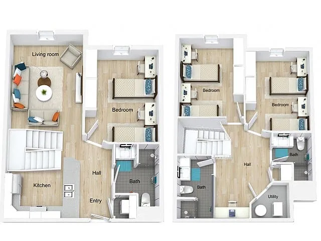 Floor plan Townhouse (Women)