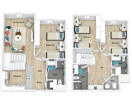 Floor plan Townhouse (Women)