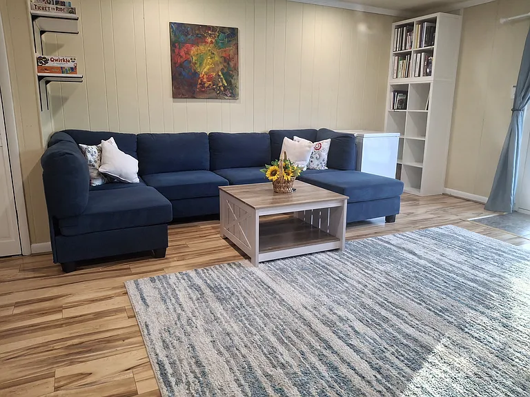 Lower level: additional living space/guest room/additional bedroom