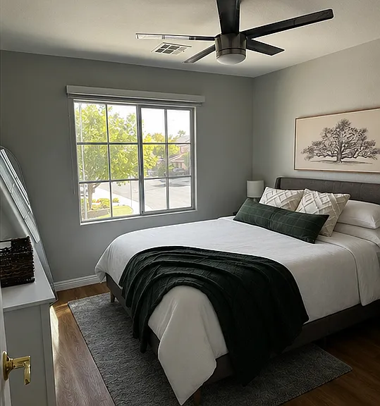 Bedroom with TV