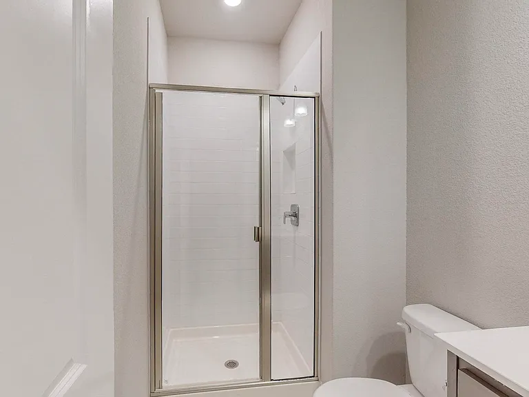 This is the third full bath complete with a stand-in steam shower