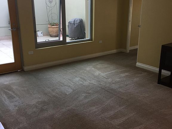 Living room and patio door