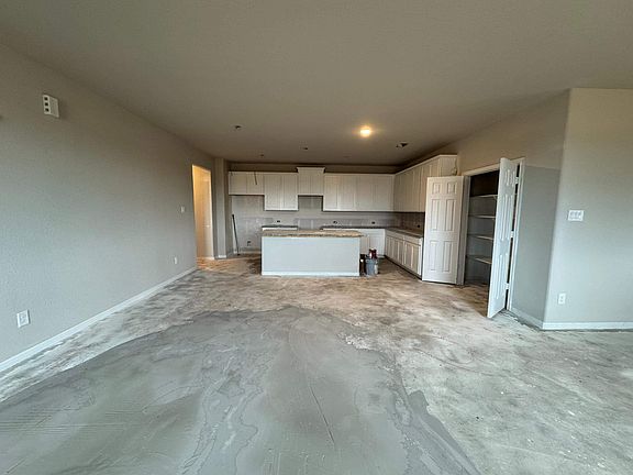 Construction progress - open concept living space