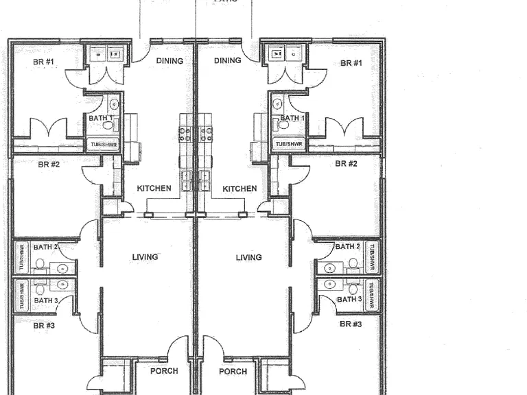 3 beds, 3 baths, 9 ft ceilings, big closets, moden and enviting