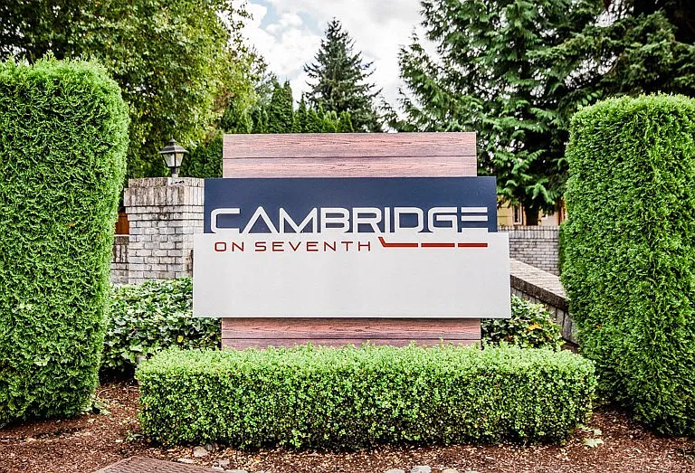 Puyallup Apartments - Cambridge on Seventh Apartments - Sign