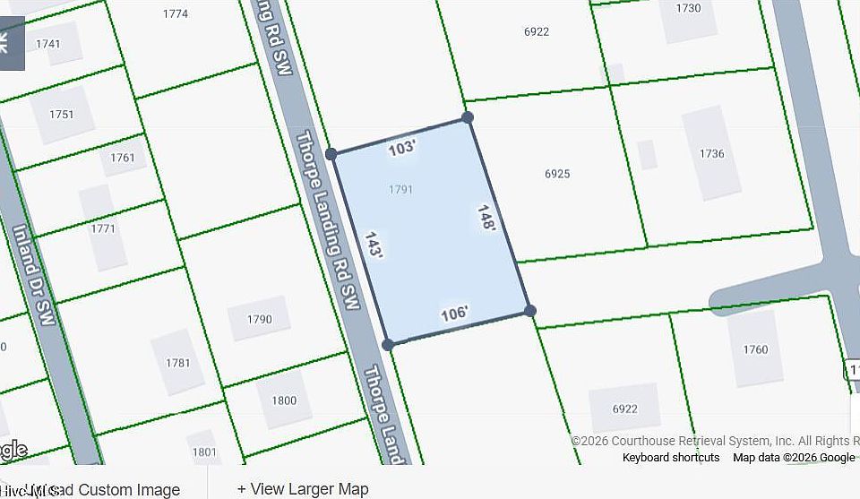1st image of 1791 Thorpe Landing Rd SW Lot 2