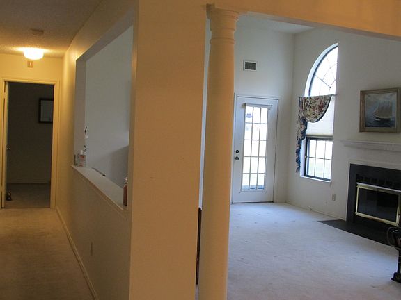 from foyer, down hall, LR