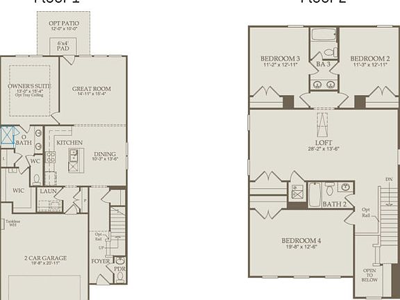 Floor Plan Level 1 Level 2