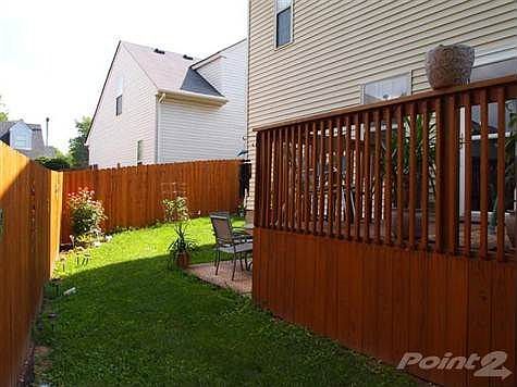 Privacy fenced yard.