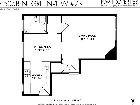 5th image of 4505 1/2 N Greenview Ave #2SB