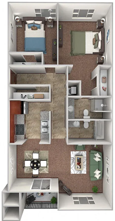 Floor plan 2X2