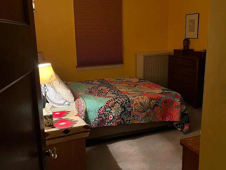 Large 2nd floor bedroom. We use this as the master. Windows face south and west.