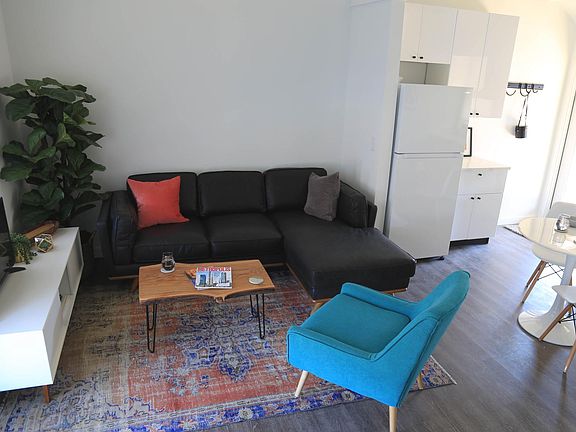 open floor plan. TONS of light on both sides