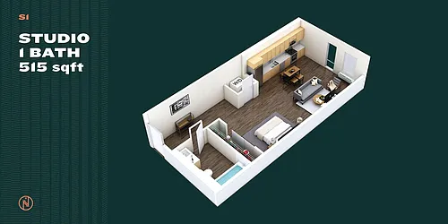 Floor plan Studio A