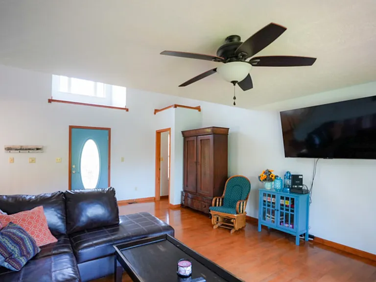 Living room, view from back door