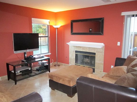 Stunning Living Room with Mantle over Gas Log Fireplace