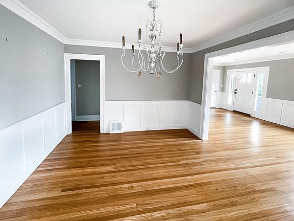 Main floor. Open dining room.