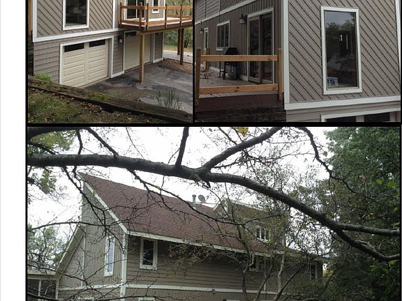 driveway and backyard views