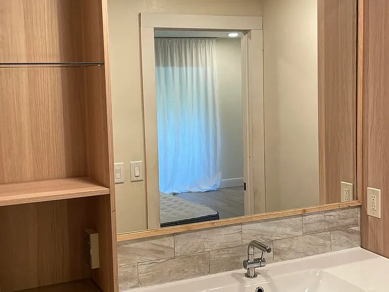 Master bath vanity and storage