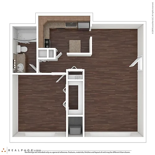 Floor plan 1B1BD4