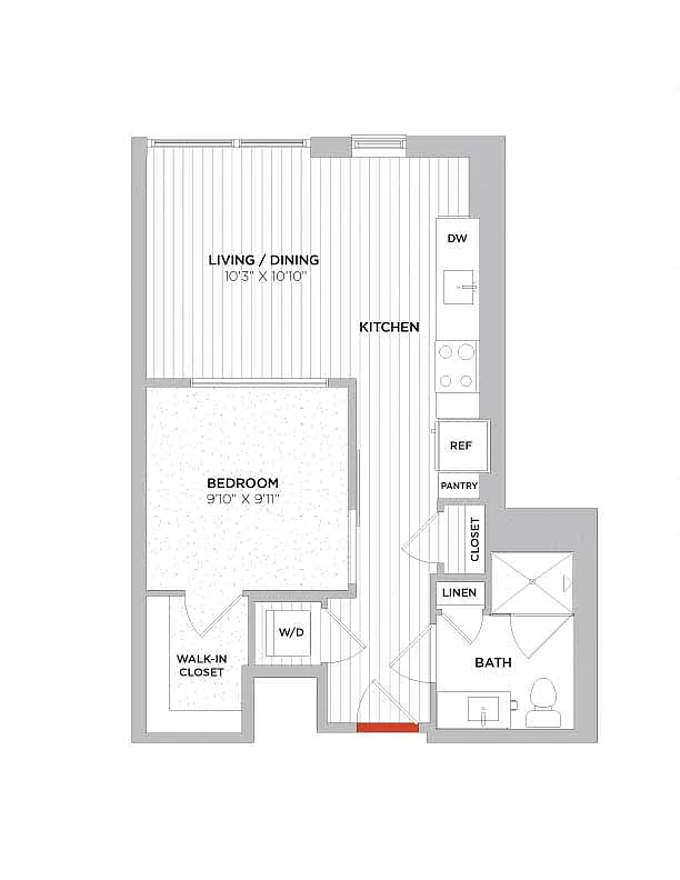 Floor plan Studio-S02 West