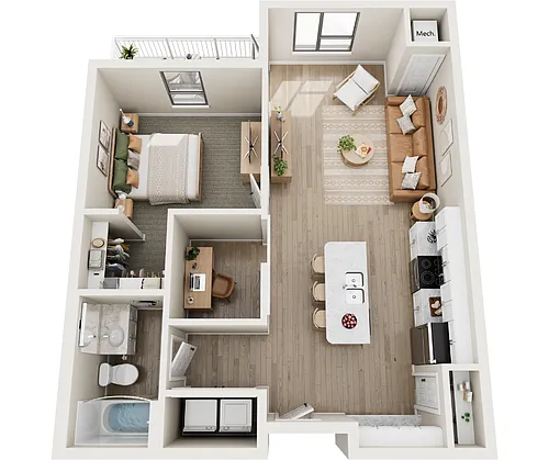 Floor plan Olympus (+ Den)
