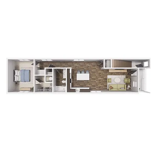 Floor plan 1 x 1- A3 779 SQ FT