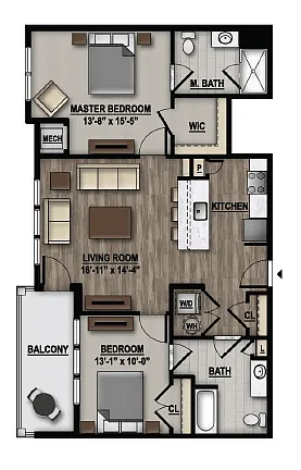 Floor plan 2C
