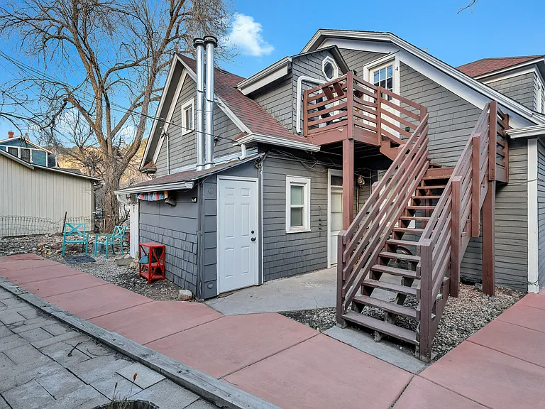 Rear of property