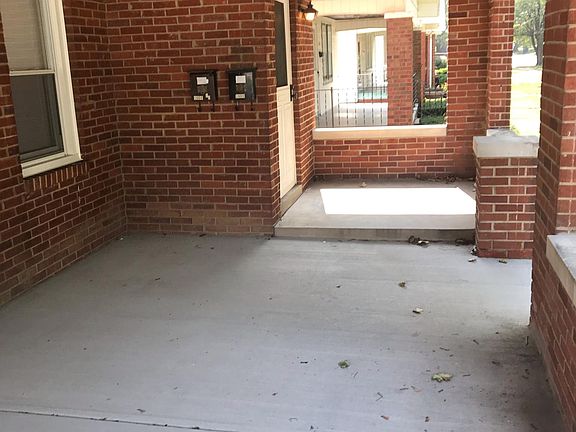 View of front porch leading into living room