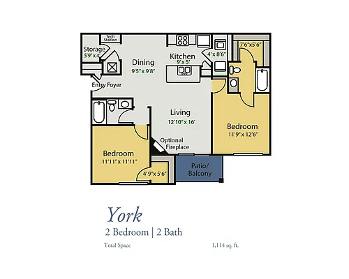 Floor plan York