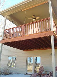 Covered deck and patio