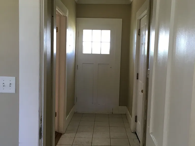 back hall to outside garage