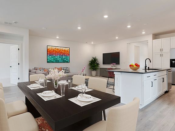 Virtually Staged Dining Room