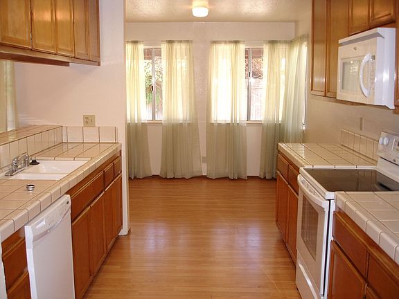 Kitchen view from the laundry room.