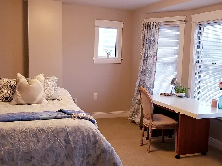 Adjoining flex space attached to master bedroom through double doors