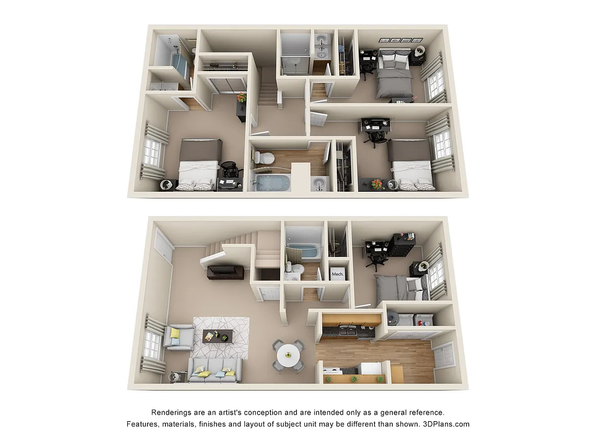 Floor plan 4-4th