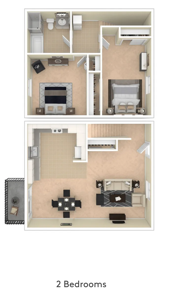 Floor plan Two Level Unit