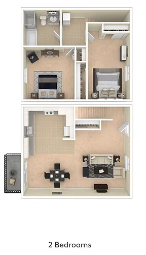 Floor plan Two Level Unit