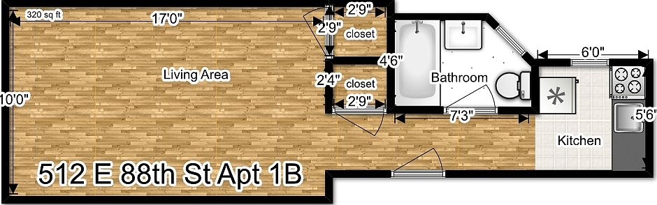 2nd image of 512 E 88th St APT 1B