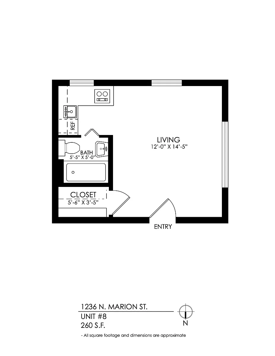 Floor plan Studio