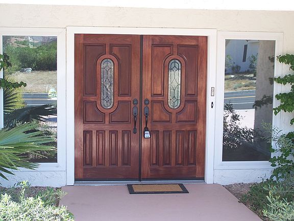 Gorgeous Sold Wood Double Door Entry!