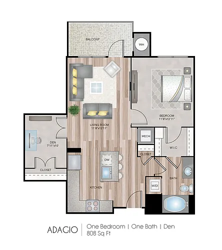Floor plan Adagio with Den