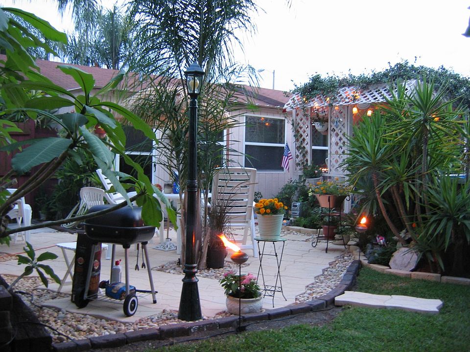 Backyard patio