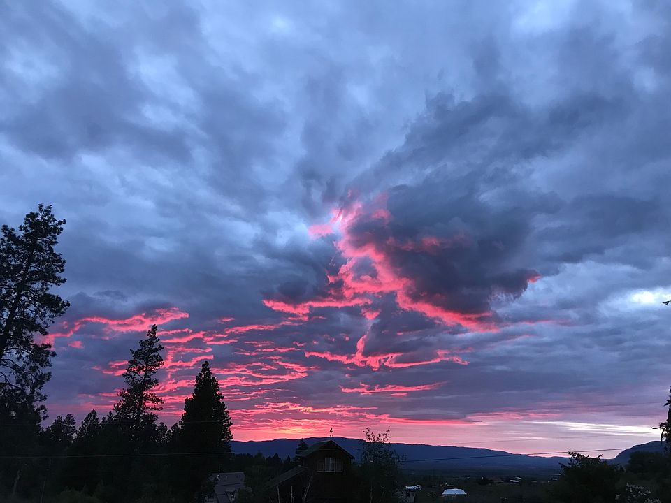 Sunset from the front porch.