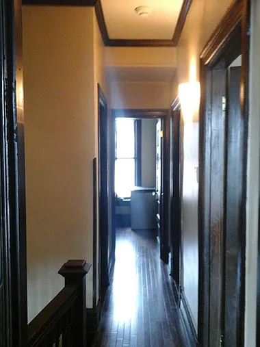 2nd floor hallway leading to the (4) bedrooms and the 2nd floor hall bath