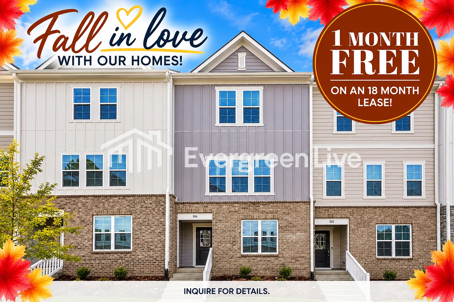 3 bed, 3.5 bath, 1824 sqft, $1,995 — Photo 1